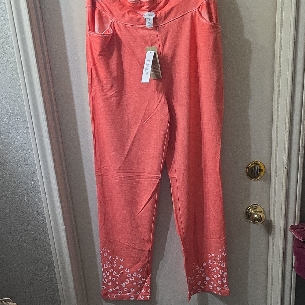Chico's Vibrant Coral Casual Pants
